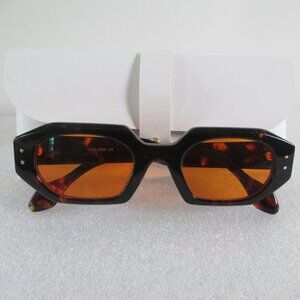 "MOLLY" TORTOISE GEOMETRIC SUNGLASSES